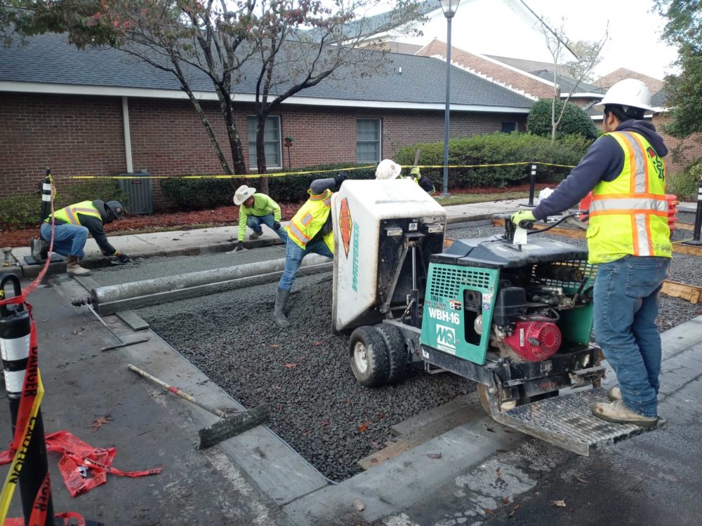 site work pervious concrete